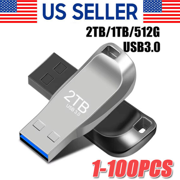 1TB 2TB USB 3.0 Flash Drive for PC Laptop High-Speed Storage