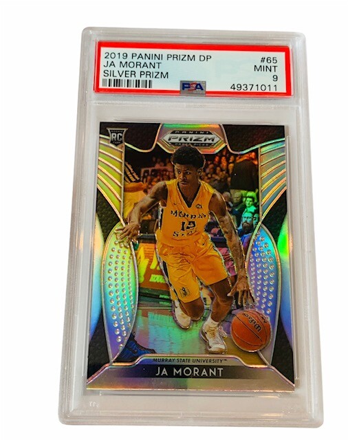Ja Morant Rookie RC 2019 Panini Prizm Silver #65 PSA 9 insert Grizzlies dp sp