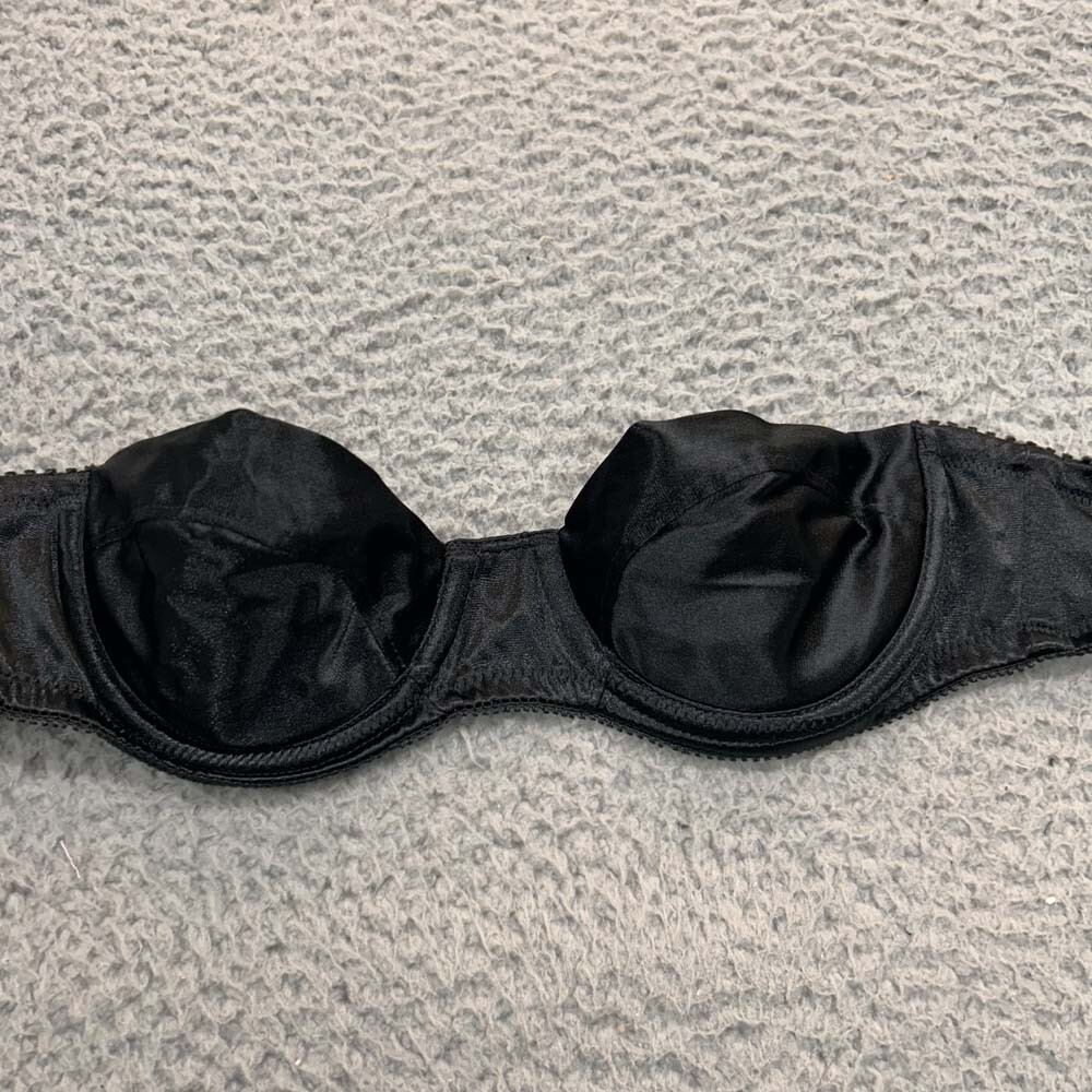 Lily Of France 34A T-Shirt Bra 1162 Strapless Satin Second Skin