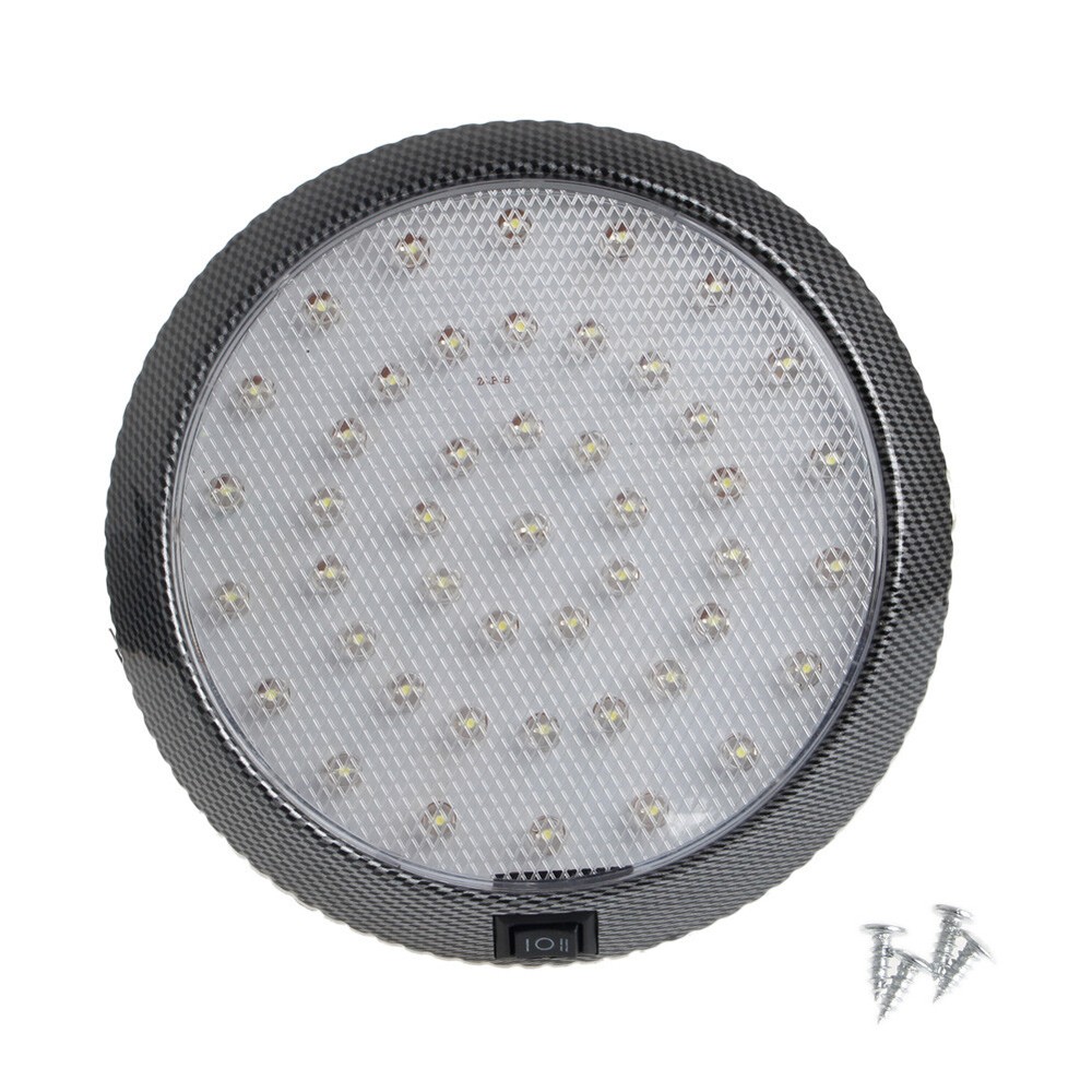 Car Vehicle 12V 46-LED Interior Indoor Roof Ceiling Dome Light White Lamp