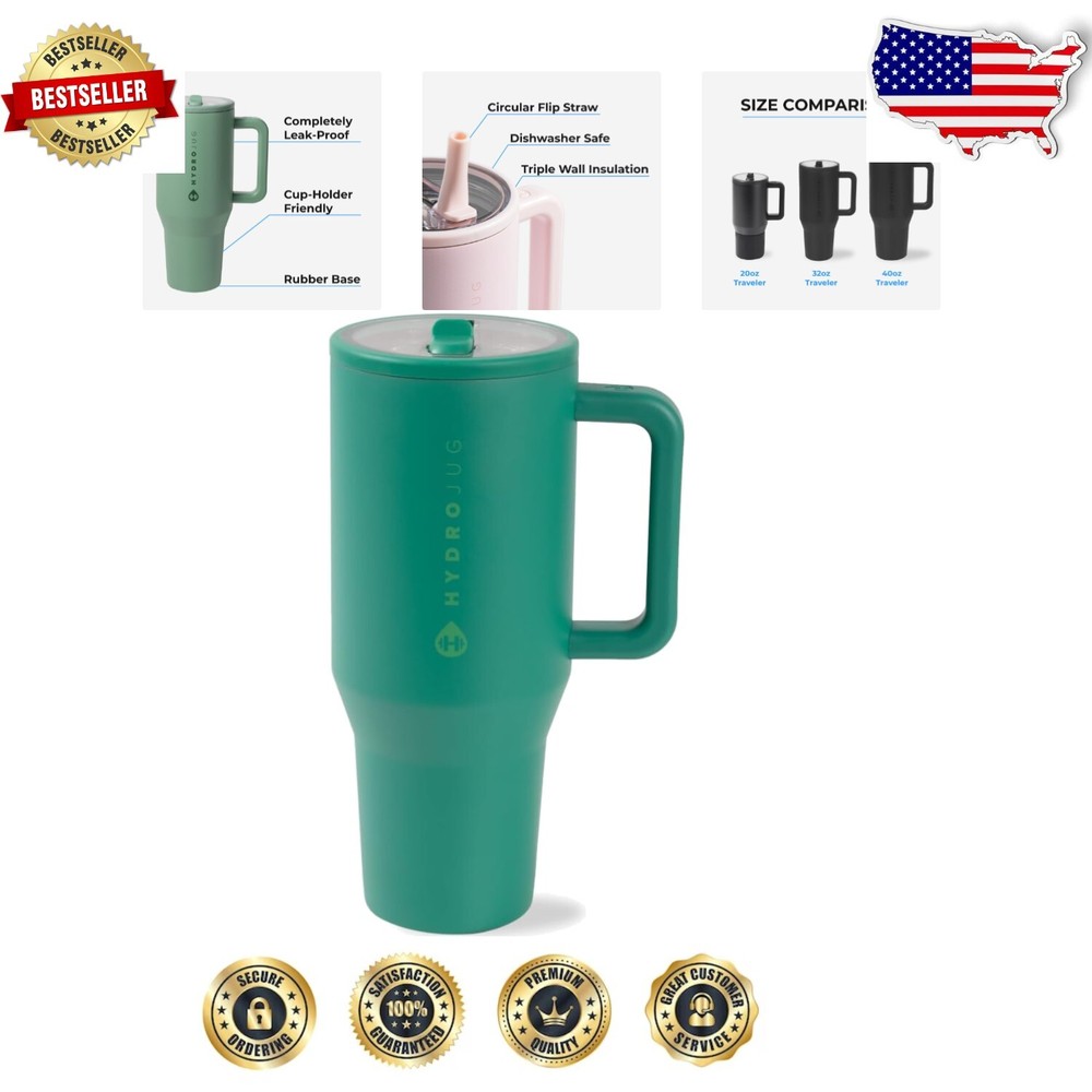 Versatile 40 oz Leak-Resistant Tumbler for Hot & Cold Drinks - Dishwasher Safe