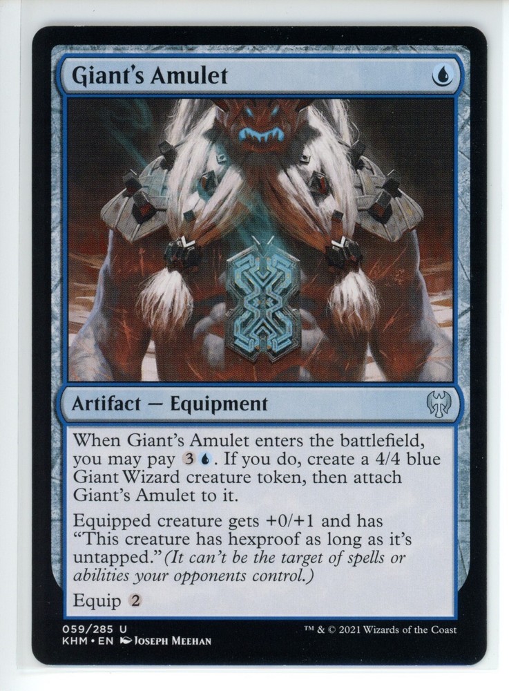 GIANT'S AMULET Kaldheim #59 KHM(NM)(MTG)
