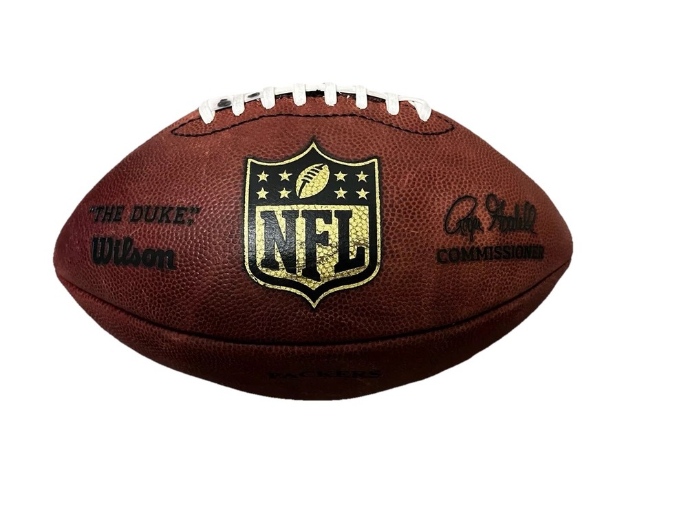 NFL WILSON “THE DUKE.” PACKERS NATIONAL FOOTBALL LEAGUE CONFERENCE BALL