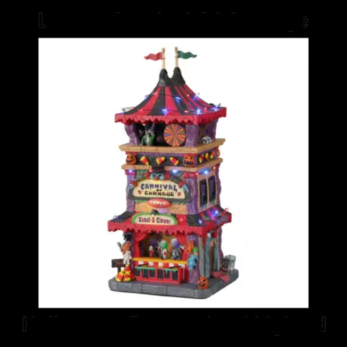 2021 Lemax Spooky Town Carnival of Carnage Halloween Village DVG New in Box
