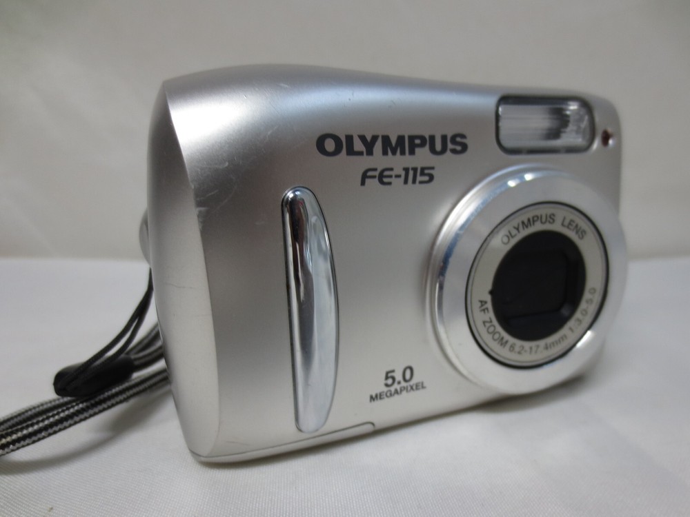 Olympus FE-115 Digital Camera 5.0MP 11X Zoom Movie Mode Point And Shoot Tested