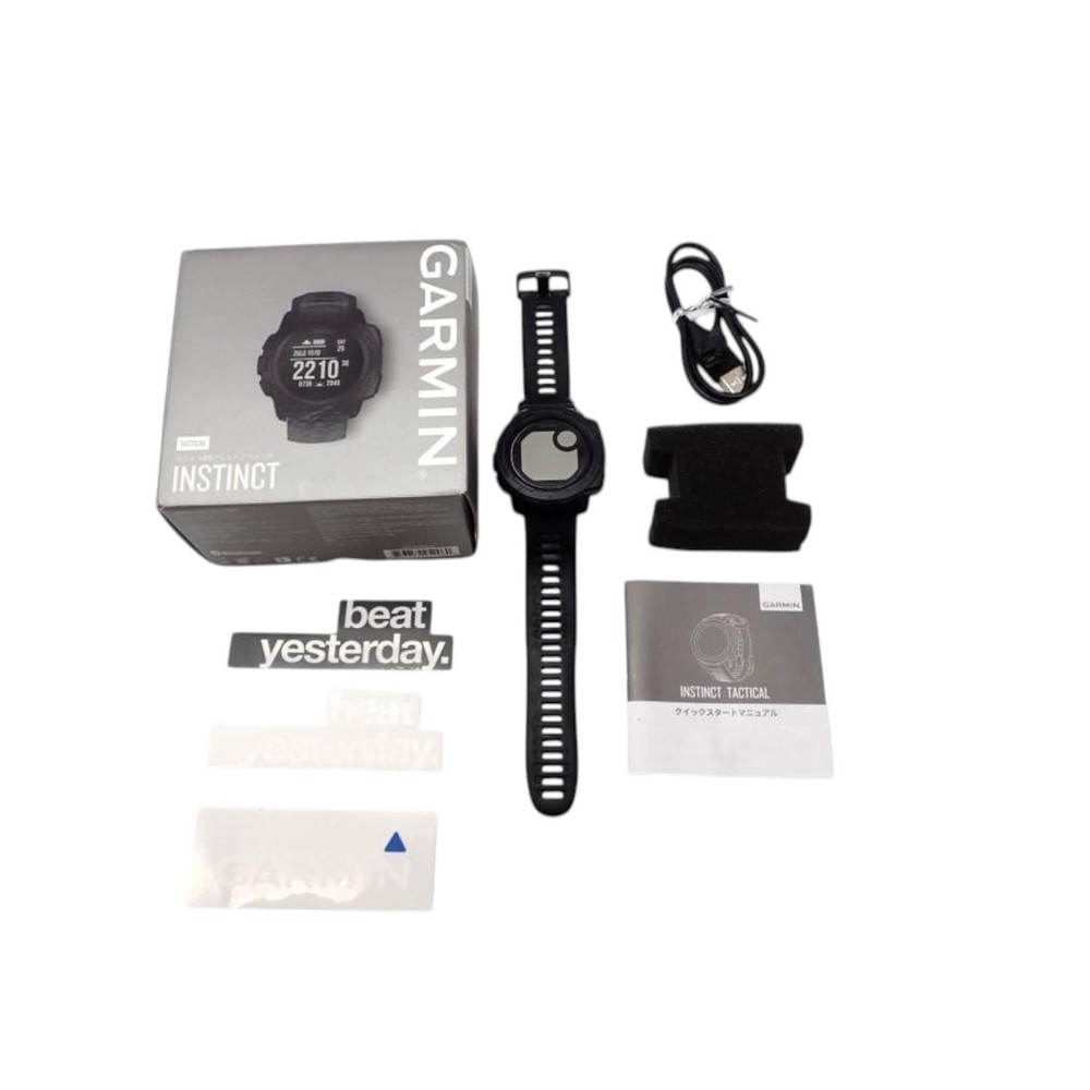 Garmin Instinct Tactical Edition Smartwatch Black - Used, Complete With Box & C
