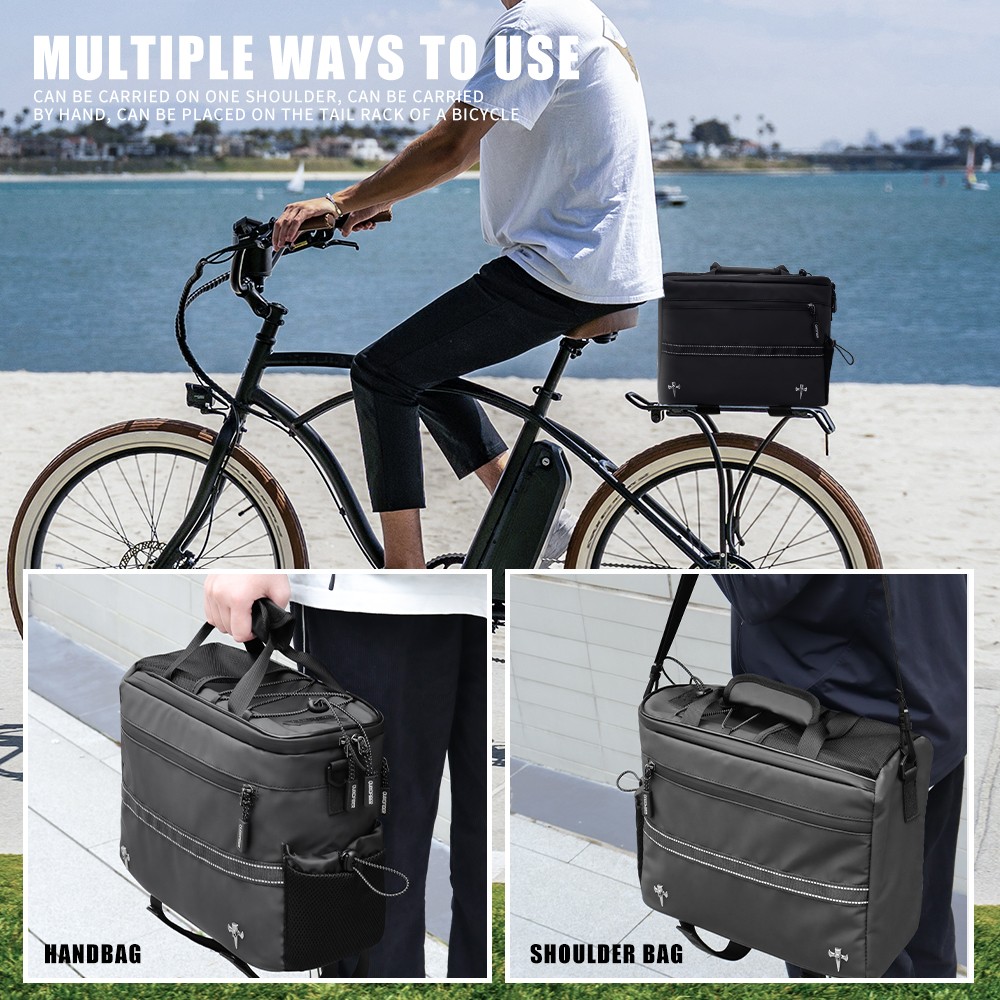 E-Bike Rear Rack Trunk Bag for Bicycle Storage