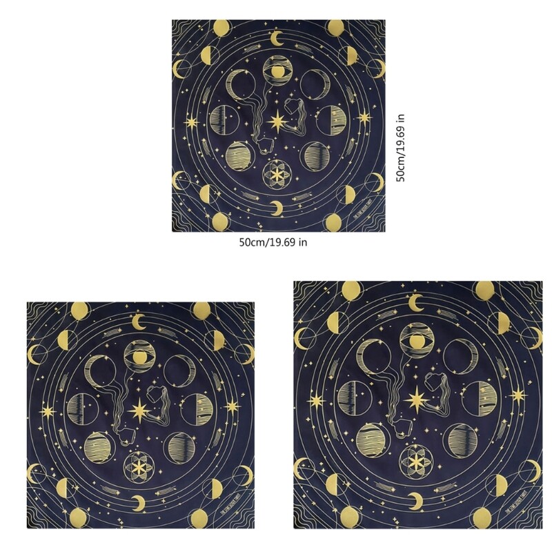 Moon Phase Tarot Tablecloth for Divination & Witchcraft Supplies