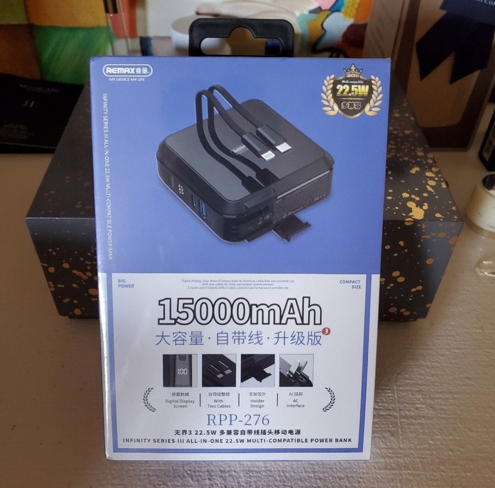 1500mAh  RPP-276 All-in-one 22.5W Multi-Compatible Power Bank