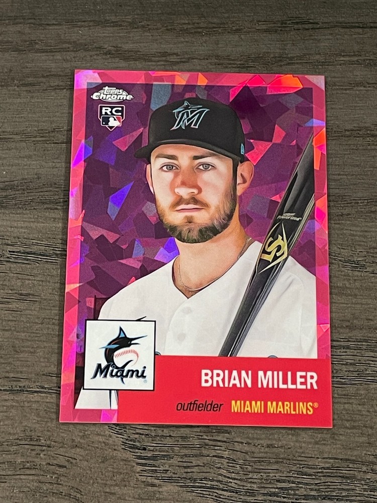 2022 Topps Chrome Platinum Fuschia Atomic Refractor Brian Miller RC #286 /99