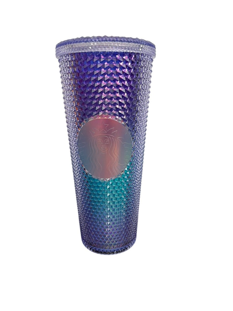 Starbucks Summer 2021 Purpleish Blue Ombre diamond Studded Cold Cup Tumbler 24oz
