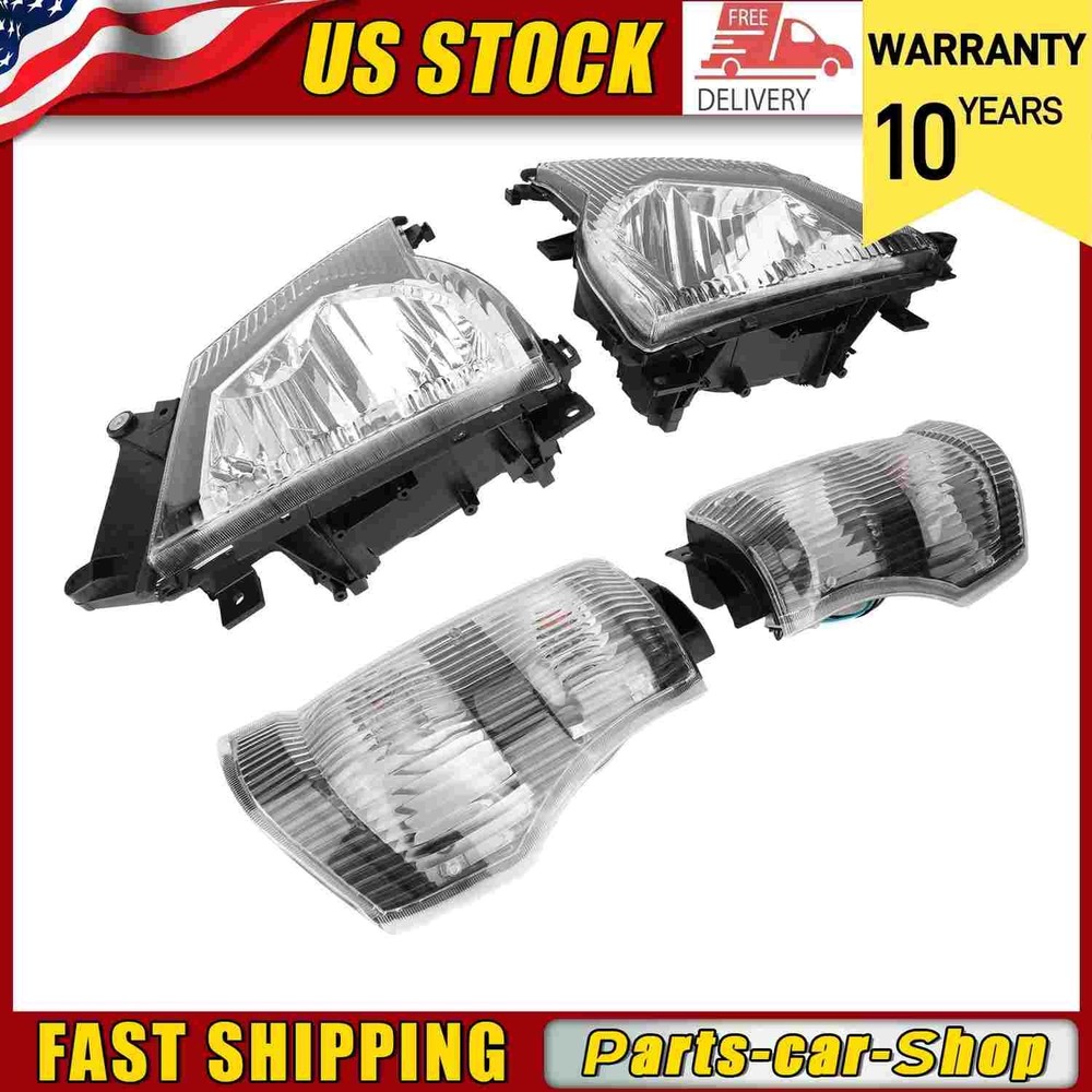 FOR 2004-2007 ISUZU NPR NQR 05-07 GMC W-4500 HEADLIGHTS+CORNER LIGHTS SET 4PCS
