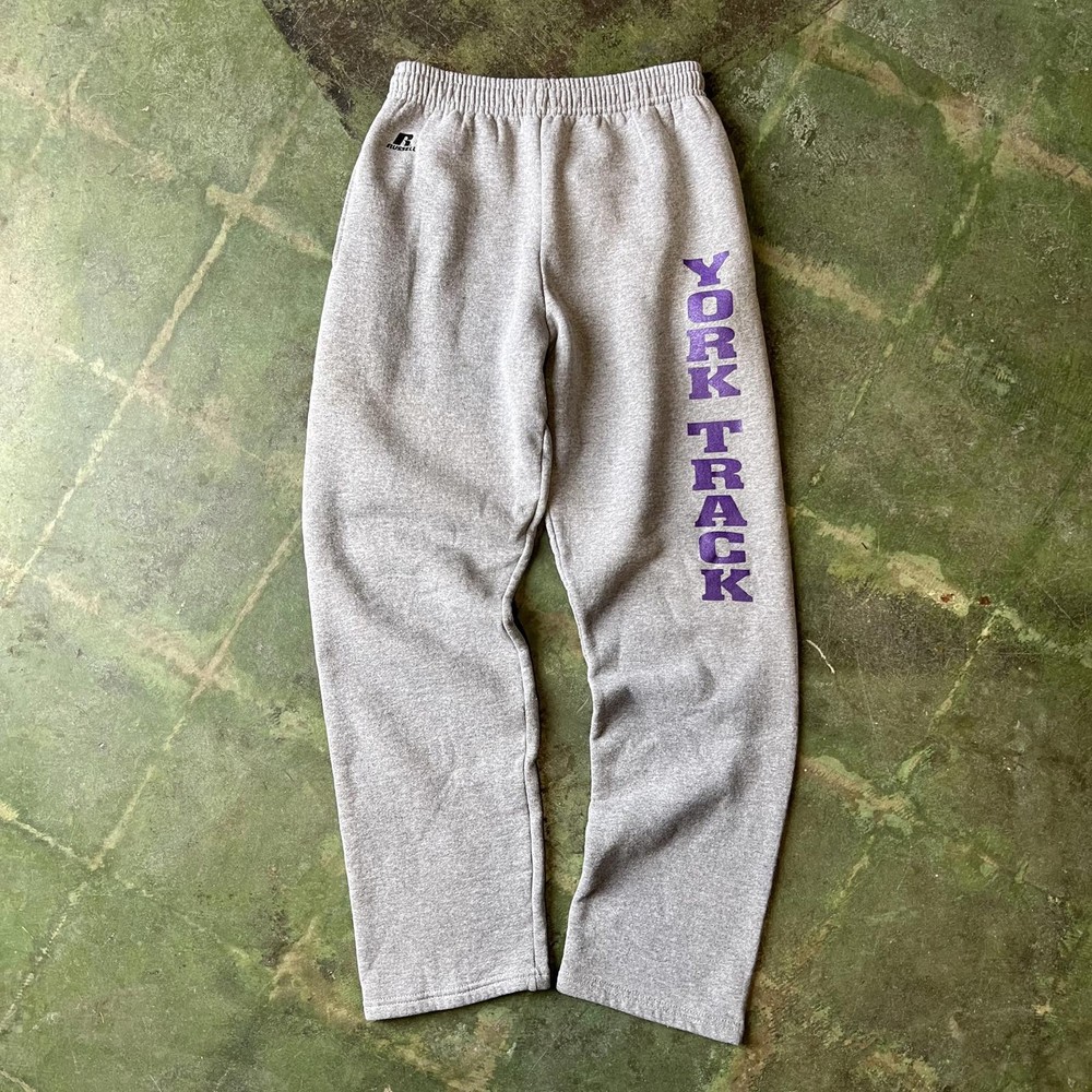 Russell Athletic York Gray Small Track Sweatpants for Men