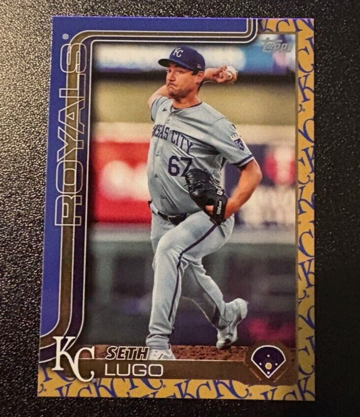 2025 Topps Series 1 Seth Lugo #206 Team Logo Border Parallel SP KC Royals