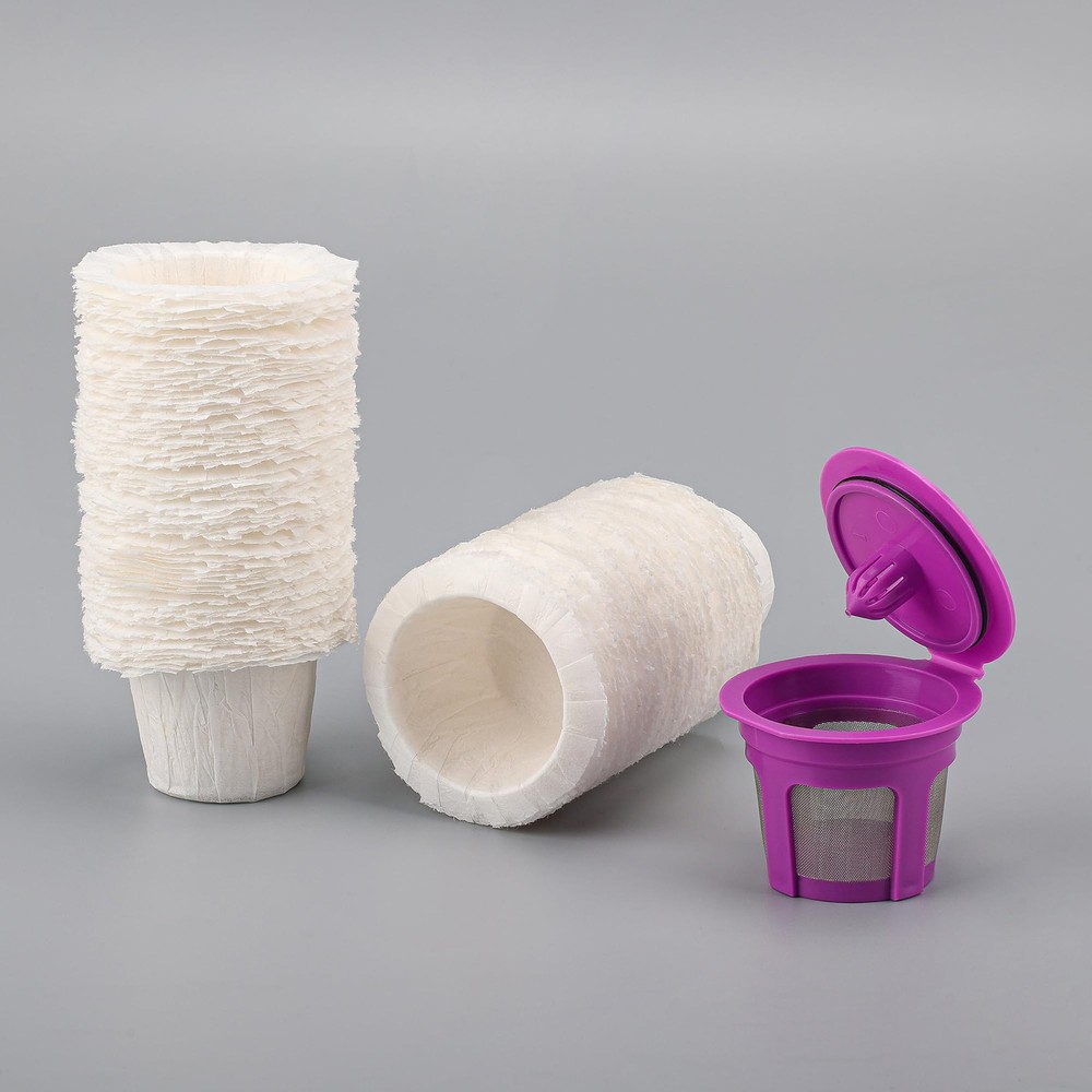 200-Count Disposable Coffee Filters for Keurig Brewers - Compatible & Convenient  