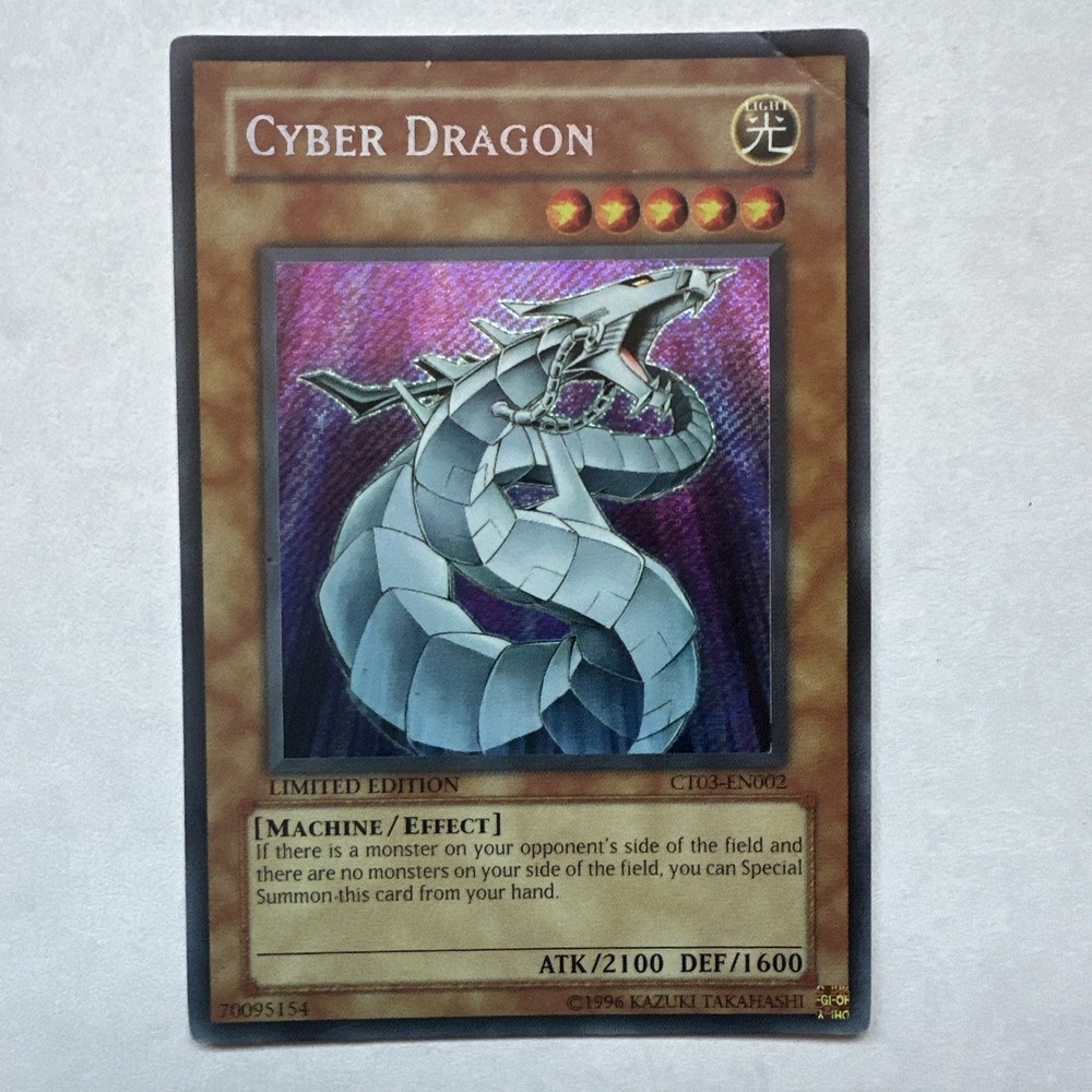 Cyber Dragon Limited Edition Yugioh CT03-EN002 Rare Card