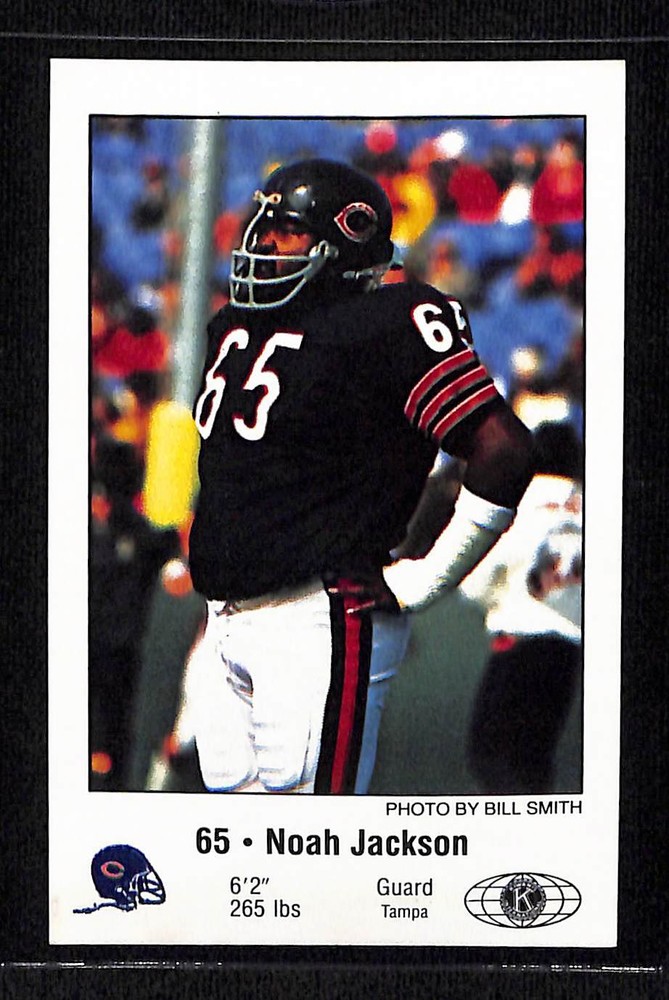 1981 Chicago Bears Police #NNO Noah Jackson - NM/MT+ Set Break!