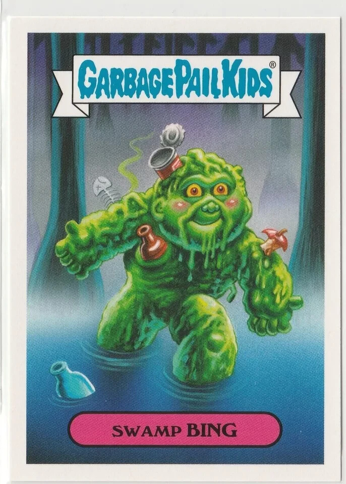 Swamp Bing #1b Garbage Pail Kids GPK 2018 Oh the Horror-ible Trading Card