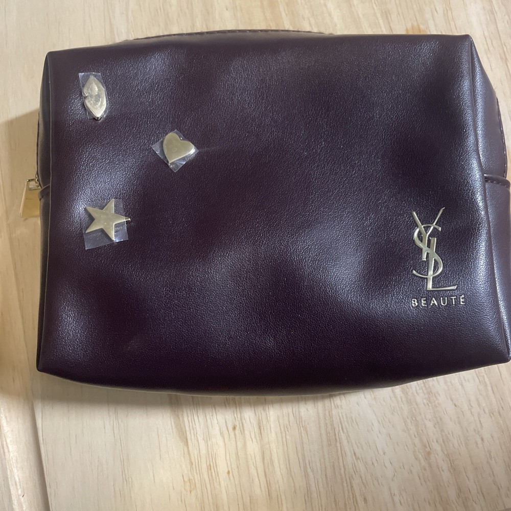 Yves Saint Laurent Luxury Leather Beauty Case for Makeup and Essentials