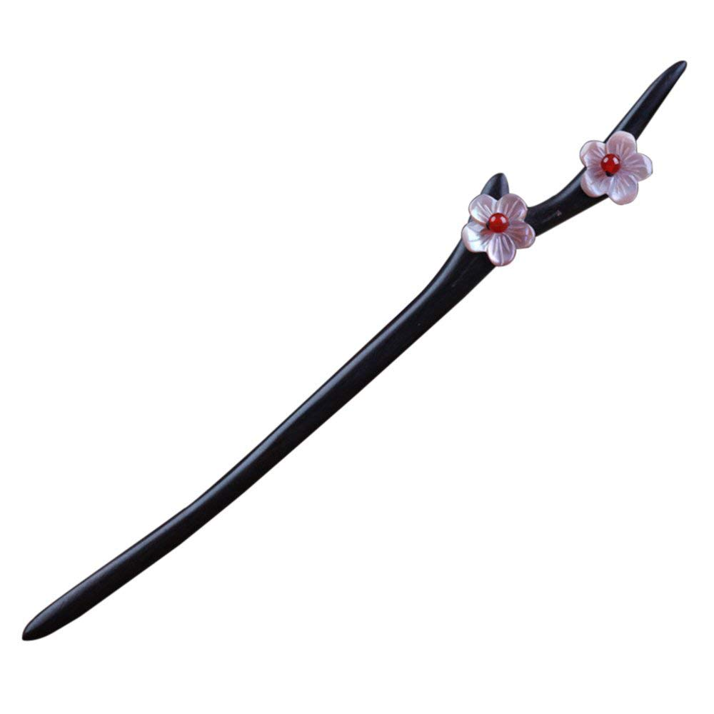 Black Ebony Wooden Hair Stick for Women – 7.08