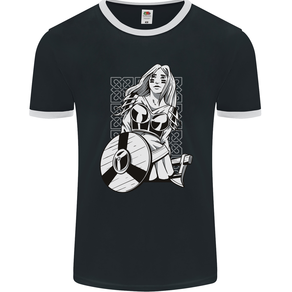 A Viking Shield Maiden Warrior Mens Ringer T-Shirt FotL