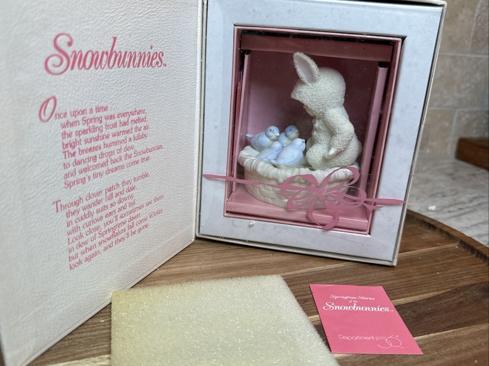 Dept 56 Snowbunnies Springtime Stories Is There Room for Me Figurine #26275