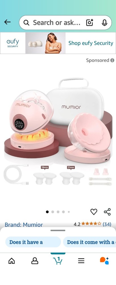 Hands-Free Breast Pump for Comfortable and Convenient Use