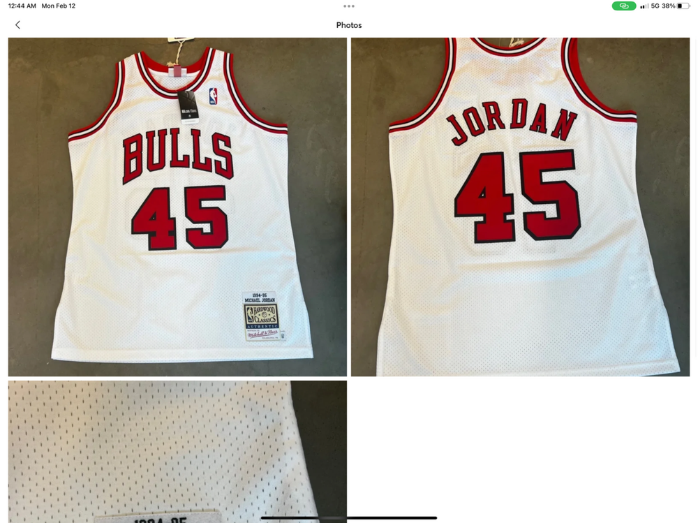 Mitchell & Ness NBA Authentic Jersey Bulls 1994 Michael Jordan Red *NEW*