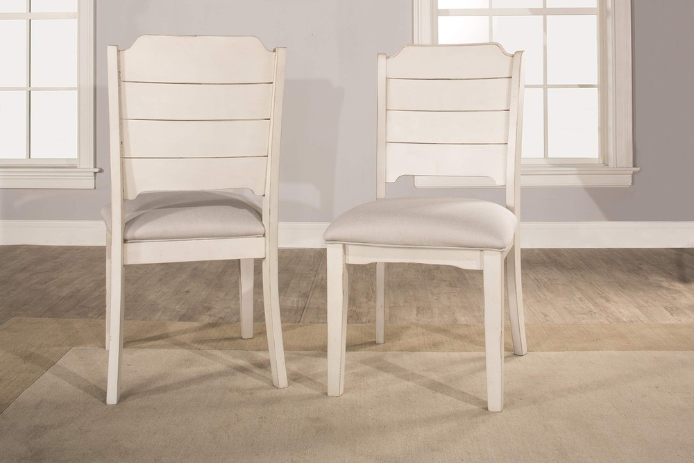 Furniture Clarion Dining Chairs, Set of 2, Sea White
