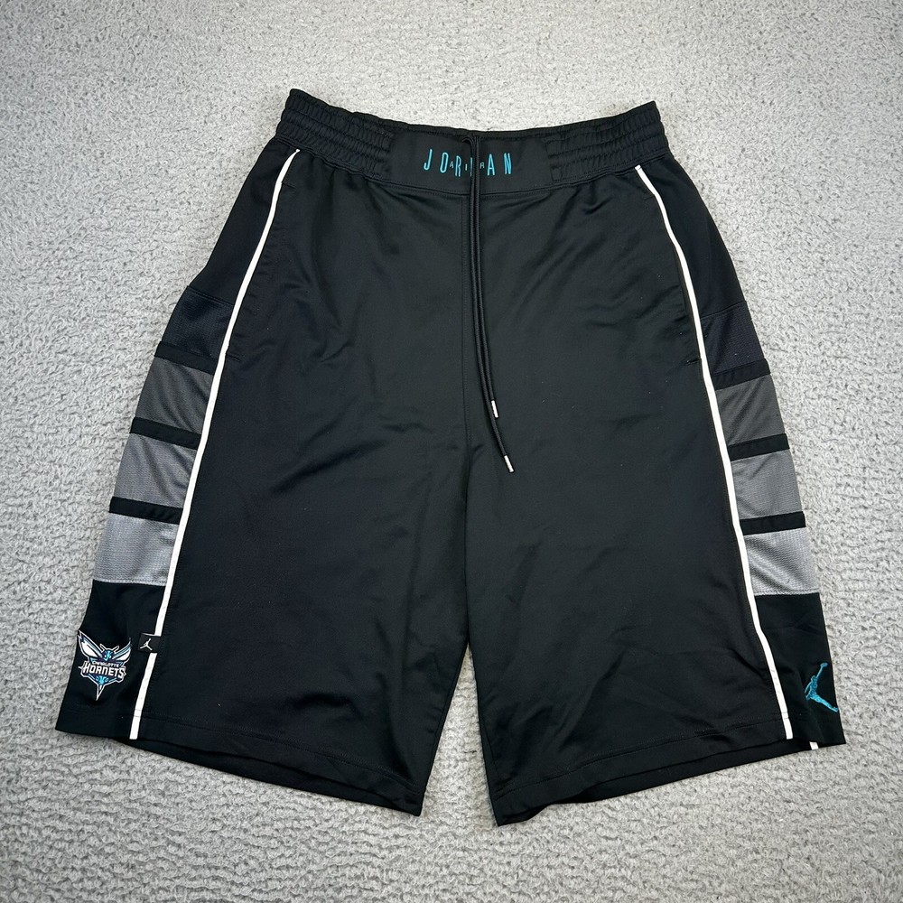 Nike Air Jordan Dri-Fit NBA Charlotte Hornets Athletic Shorts Black Men’s Large