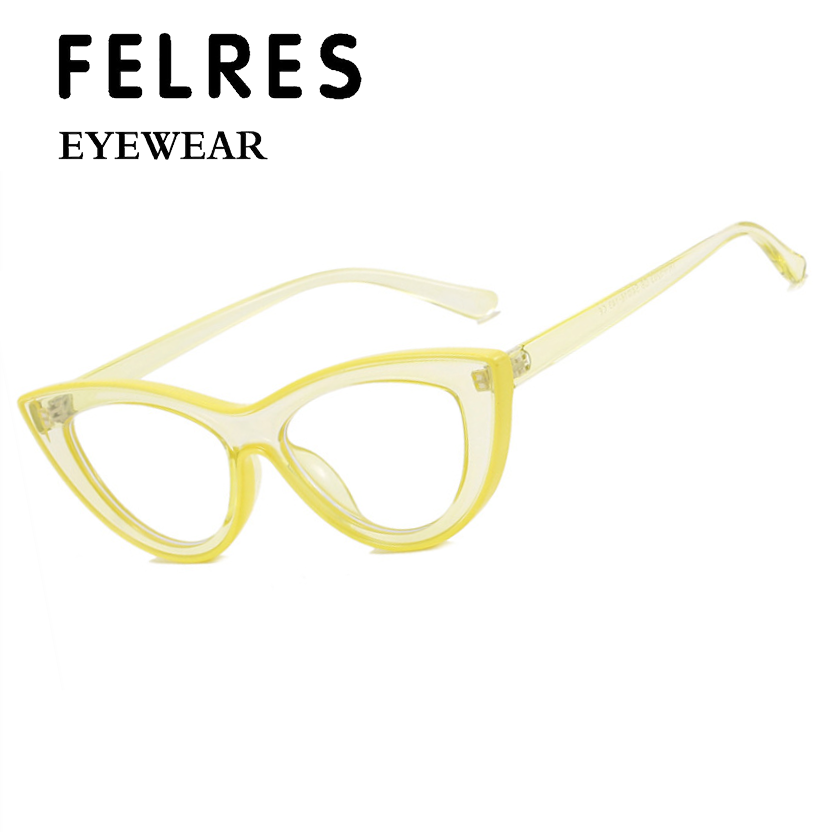 Women Cat Eye Blue Light Blocking Eyeglasses Clear Lens Glasses TR90 Frames New