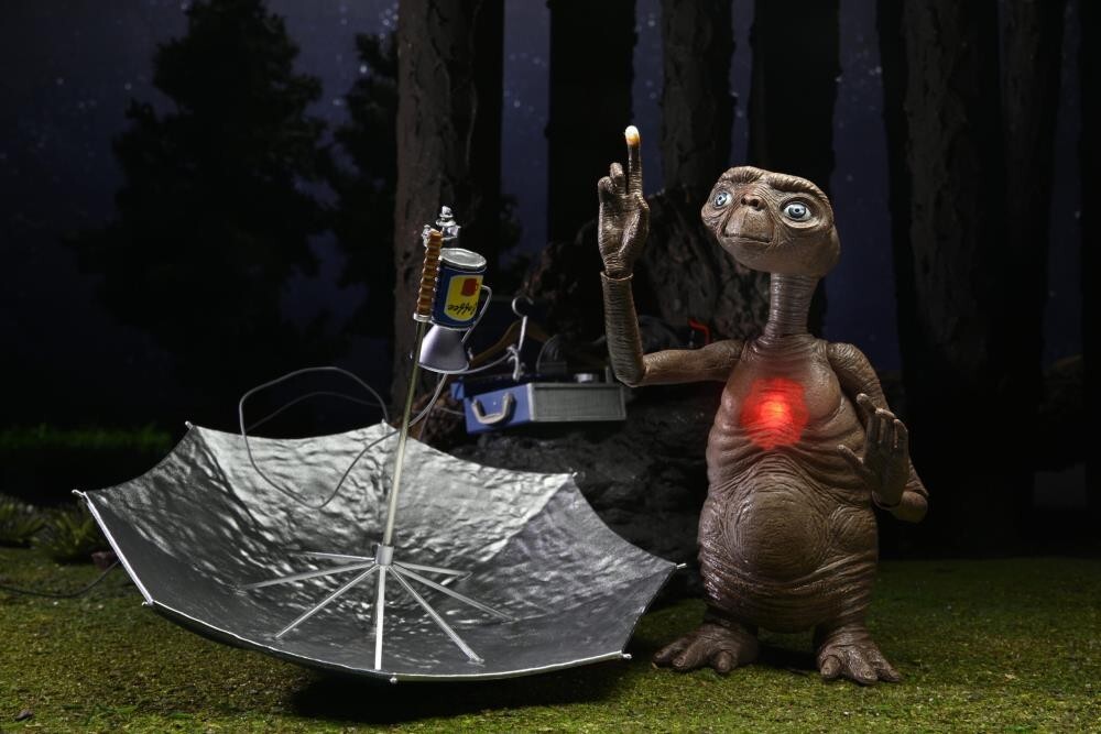 NECA E.T Extra Terrestria 40 Th Anniversary Ultimate E.T Deluxe set W/lighthing