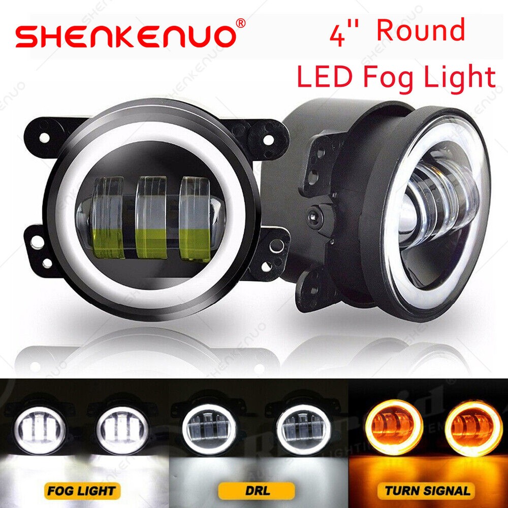 2X Black Led Fog Lights Driving Lamp For Toyota Tacoma 2012-2015 4Runner 2010-14