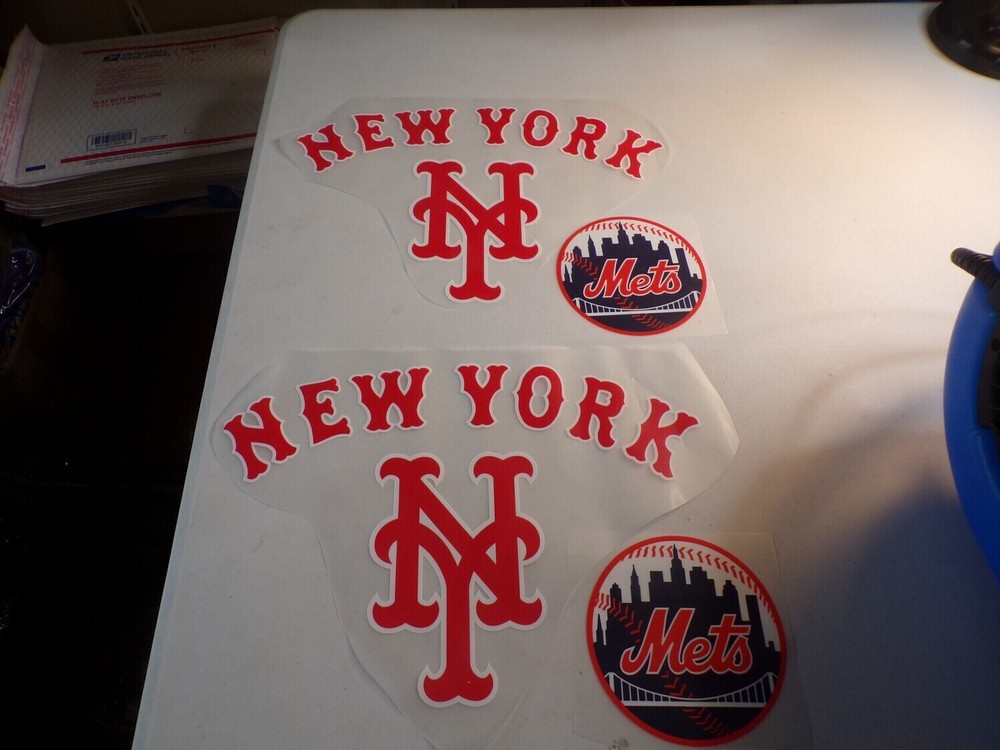 2pc New York Mets Iron On Hot Stamps SALE LIMITED TIME-image