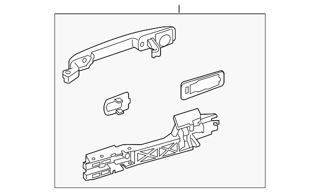 Genuine Nissan Handle Outside 80607-JA62A