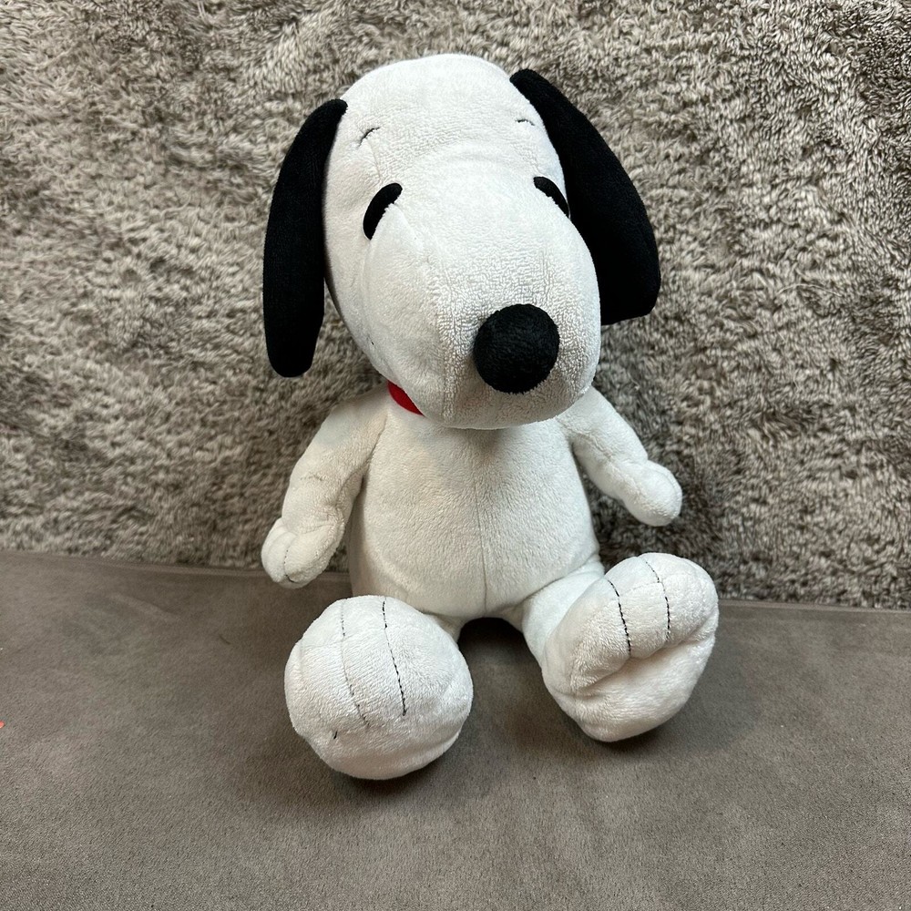 Kohl's Cares Snoopy Plush Stuffed Animal Peanuts Soft Cuddly White Black