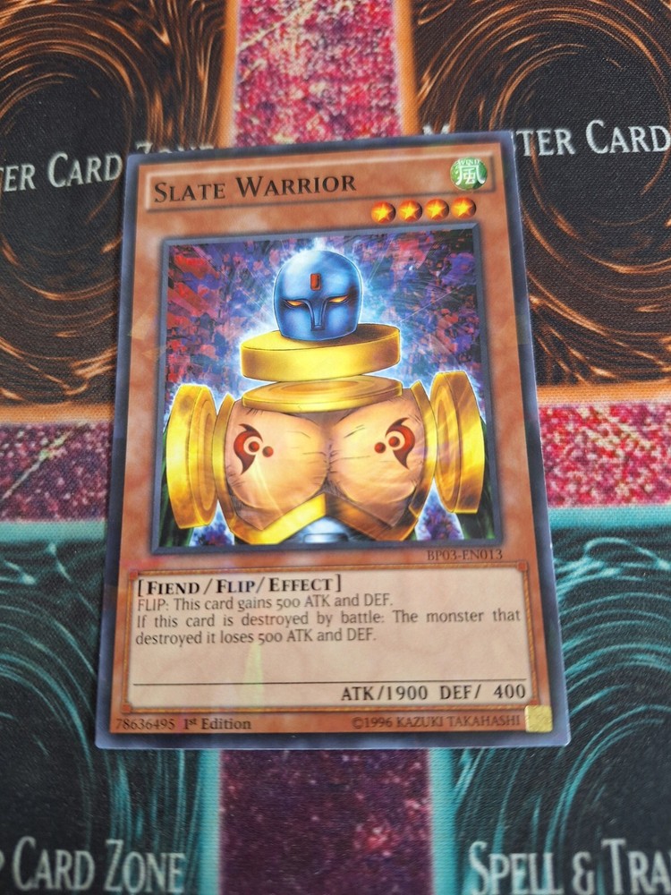 Slate Warrior (Shatterfoil) BP03-EN013 Battle Pack 3: Monster League 1st Edition