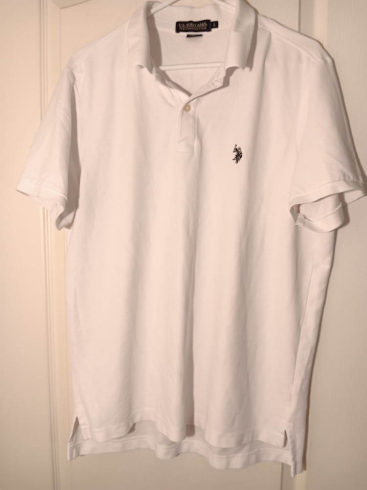 Polo Ralph Lauren Men's White Short Sleeve Polo Shirt Size L