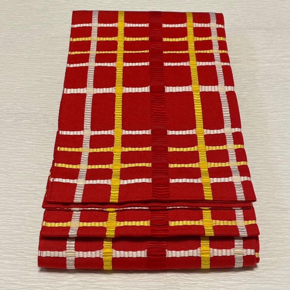 Half-width obi Yukata obi [cotton] 070408