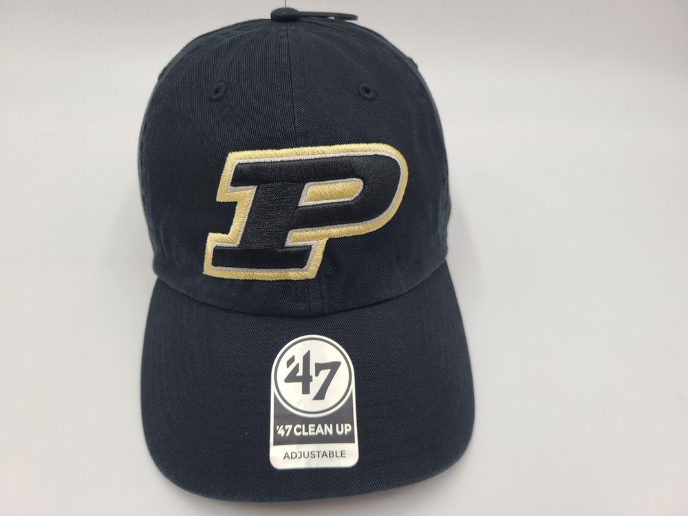 Purdue University Boilermakers 47 Brand Clean Up Strapback Adjustable Hat Cap