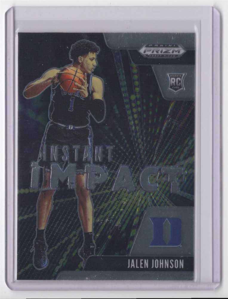 2021-22 Jalen Johnson Rookie Card Duke Blue Devils #8 Instant Impact