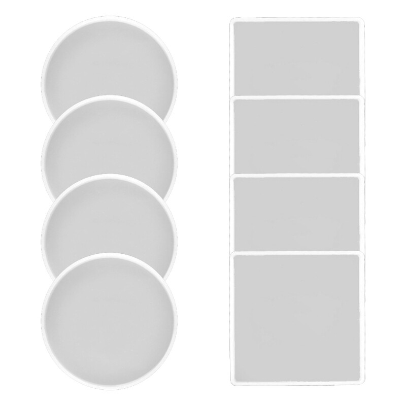 Square Silicone Resin Coaster Mold for DIY Craft Casting