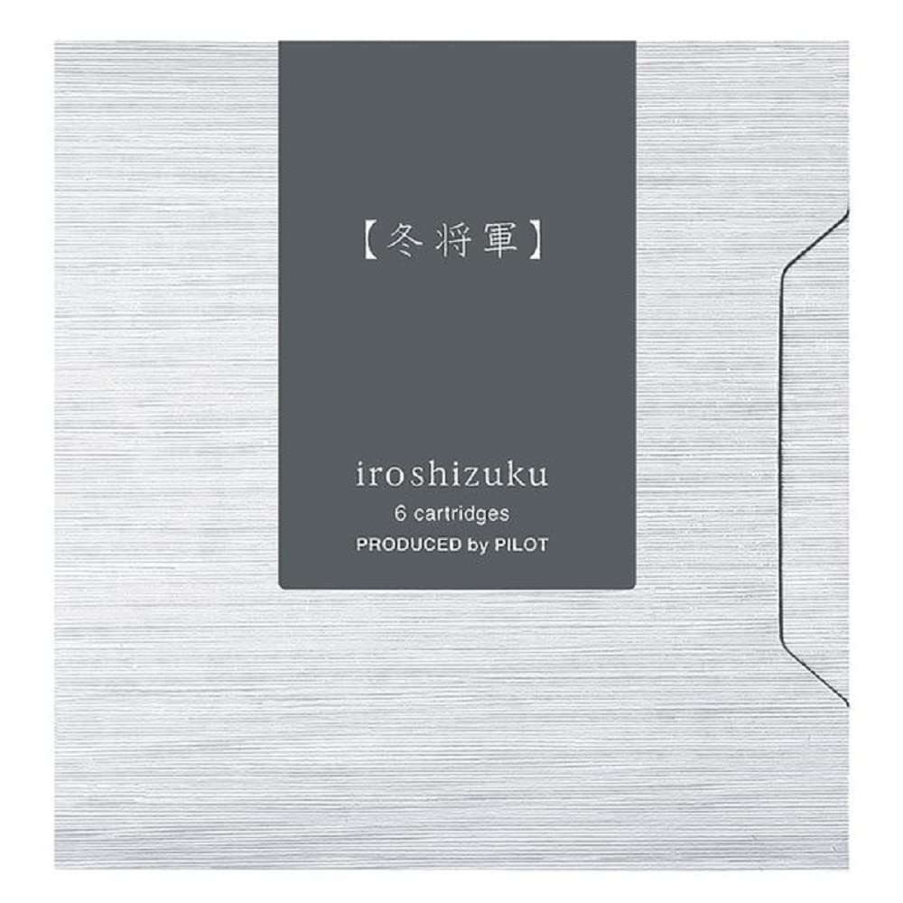 Pilot Iroshizuku Fountain Pen Ink Cartridges Fuyu-syogun (Bluish Dark Gray) 6...