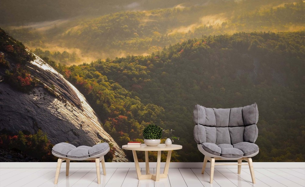 3D Mountain Forest Landscape Wall Murals Wallpaper Murals Wall Sticker 4