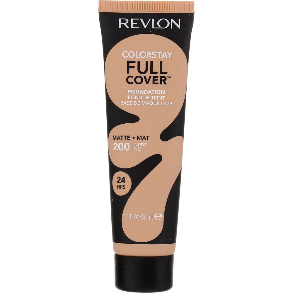 3 Pack Revlon ColorStay Full Cover Matte Foundation, Nude 200, 1 fl oz