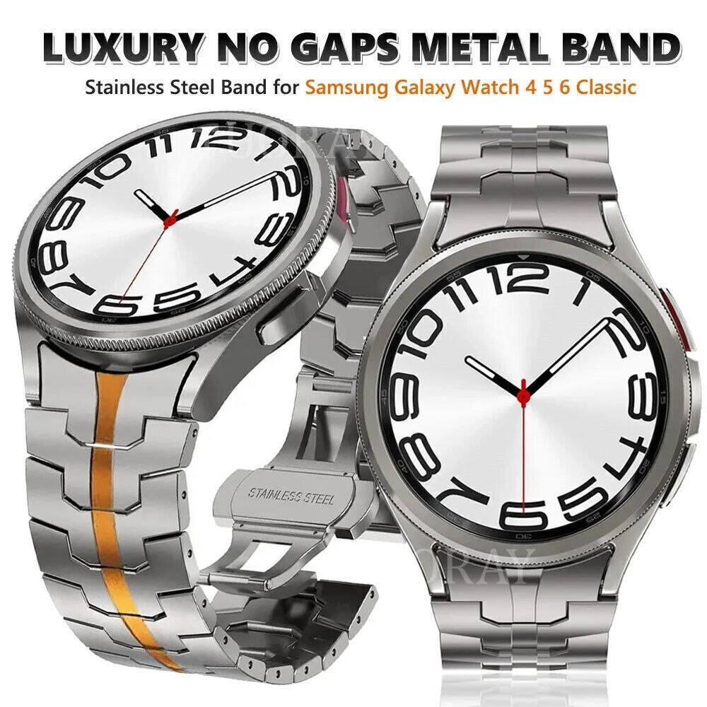 Stainless Steel Metal Band Strap For Samsung Galaxy Watch 7 FE 6 5 4 40/44/45mm