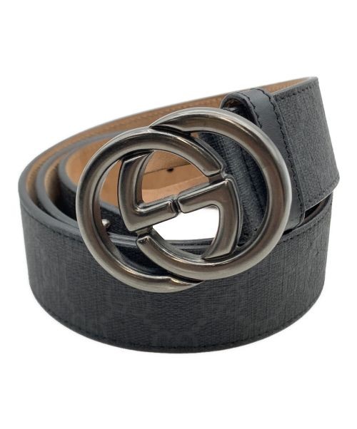 Gucci G Buckle Leather Belt in Black Size 34 for Men and Women