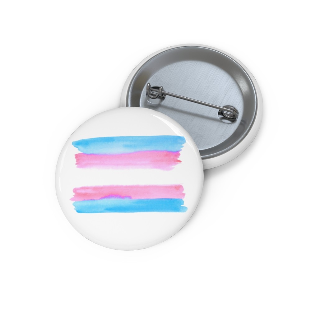 Trans Pride Custom Pin Buttons