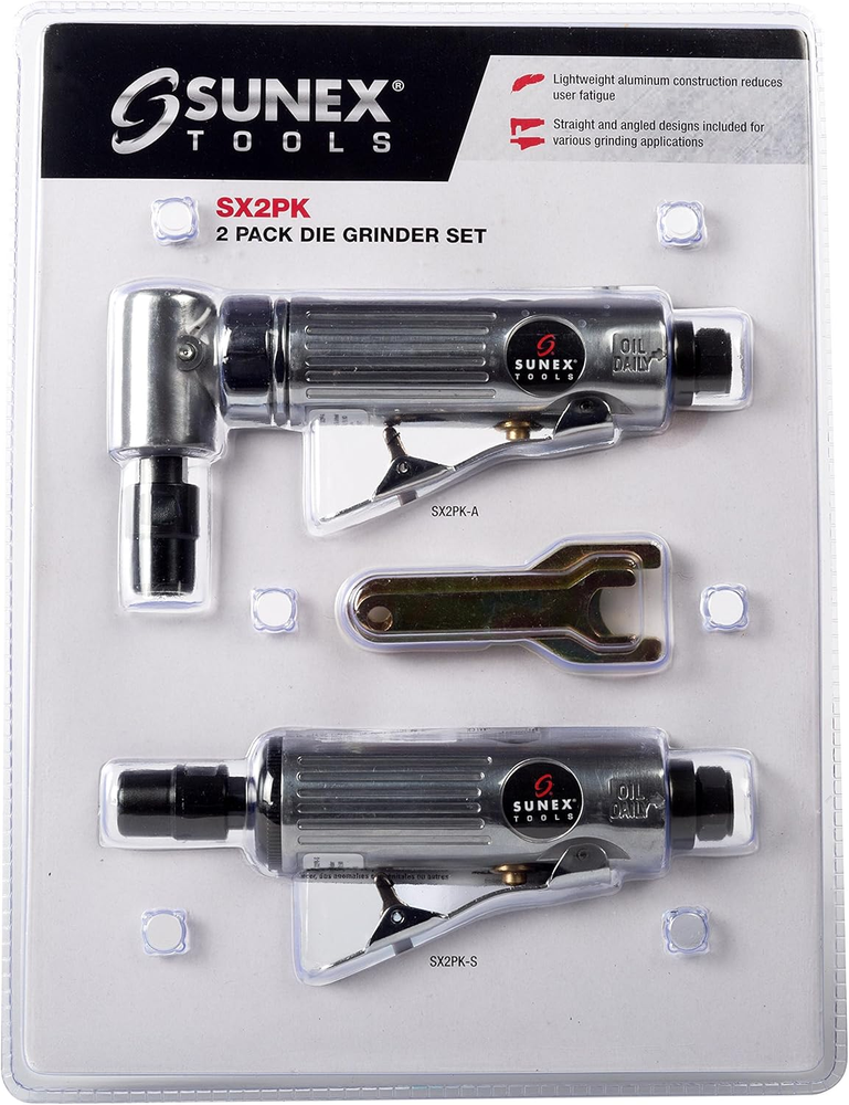 SX2PK Professional 2-Piece Die Grinder Kit with Case