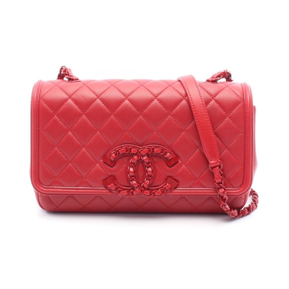 Chanel CC Filigree Matelasse Lambskin Shoulder Bag 577481